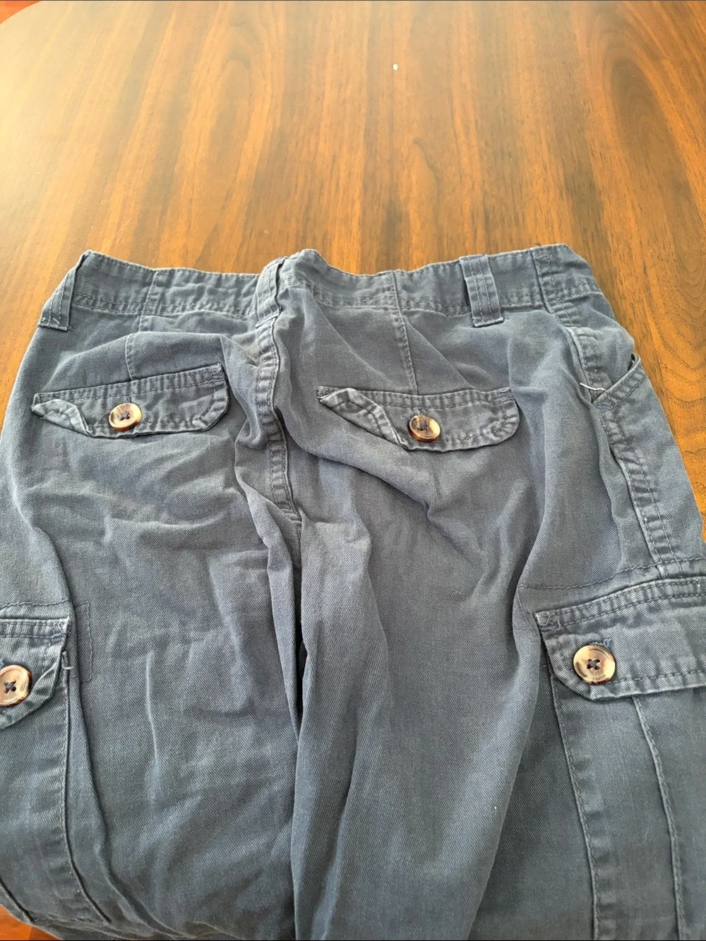 Kids Navy Cargo Shorts